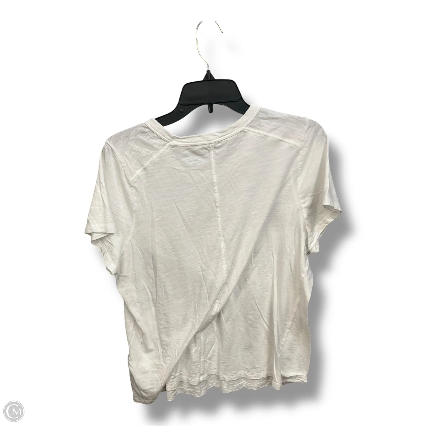 Top Short Sleeve By Banana Republic In White, Size: Xxl