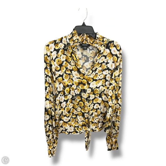 Blouse Long Sleeve By Karen Kane In Floral Print, Size: Xl