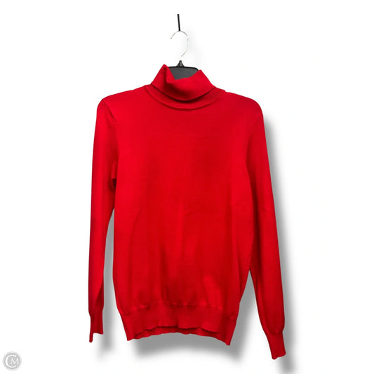 Top Long Sleeve By Madison In Red, Size: M