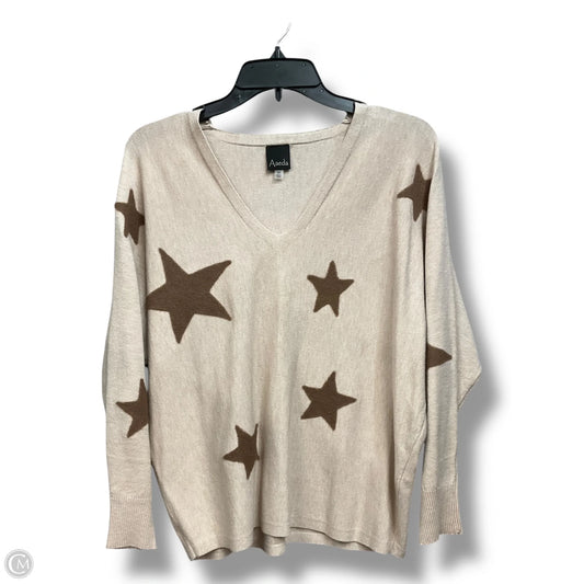 Top 3/4 Sleeve By Aaeda In Tan, Size: M