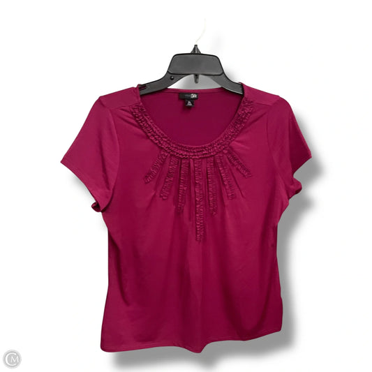 Top Short Sleeve By East 5th In Purple, Size: Lp
