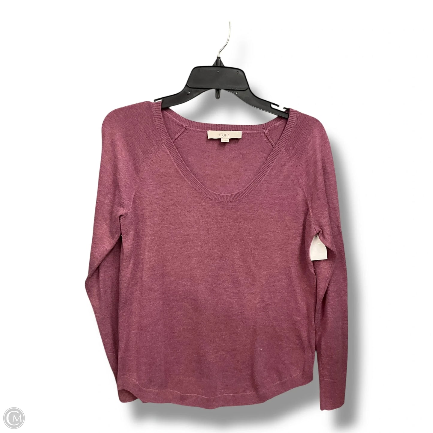 Top Long Sleeve By Loft In Purple, Size: S