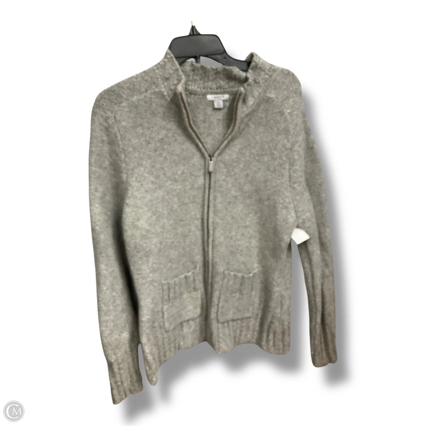 Sweater Cardigan By Carhartt In Grey, Size: L