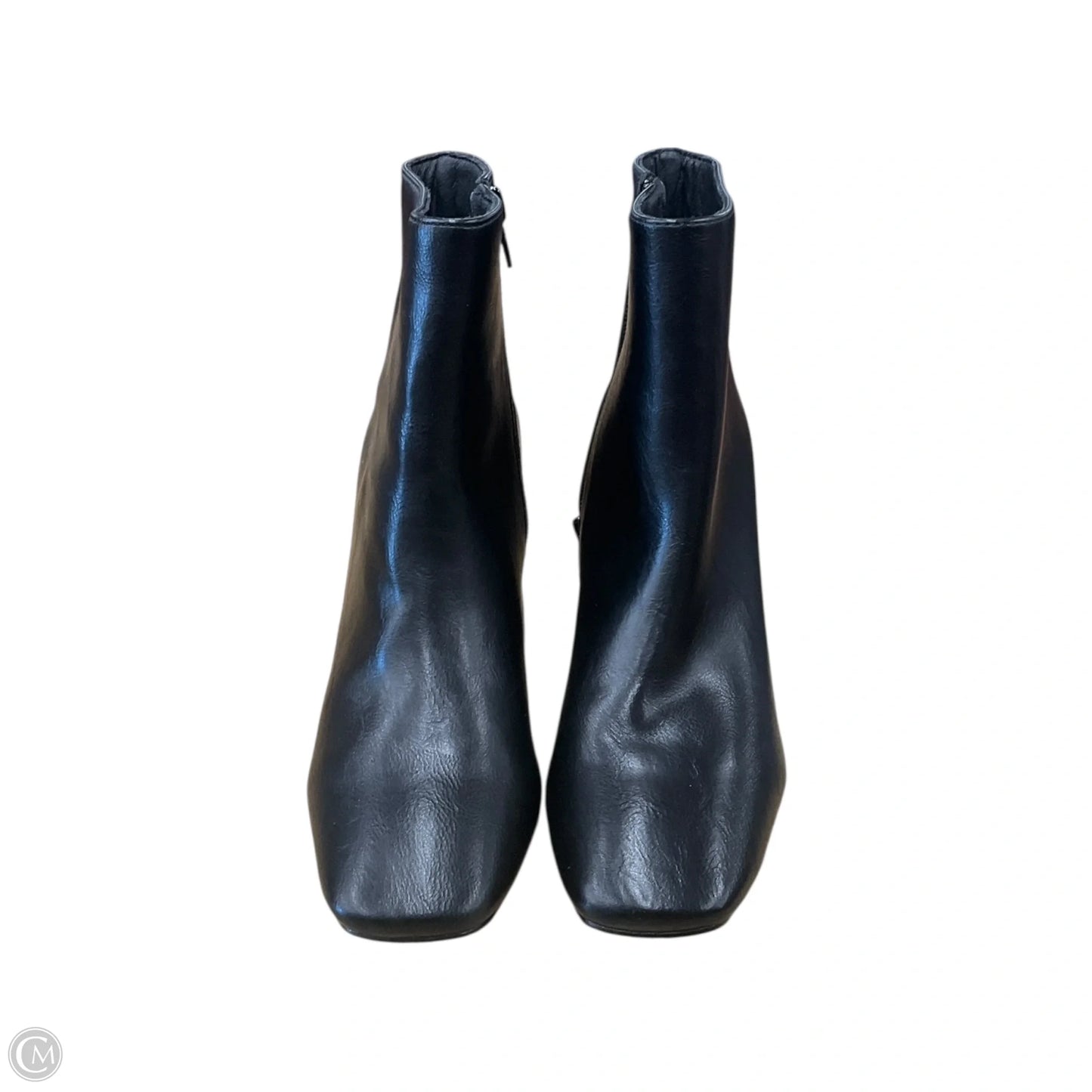 Boots Ankle Heels By Clothes Mentor In Black, Size: 6