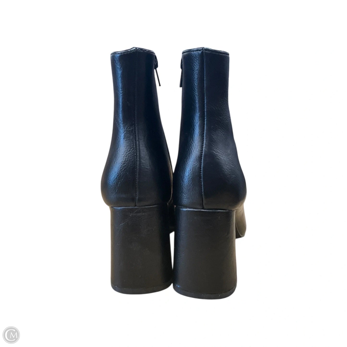 Boots Ankle Heels By Clothes Mentor In Black, Size: 6