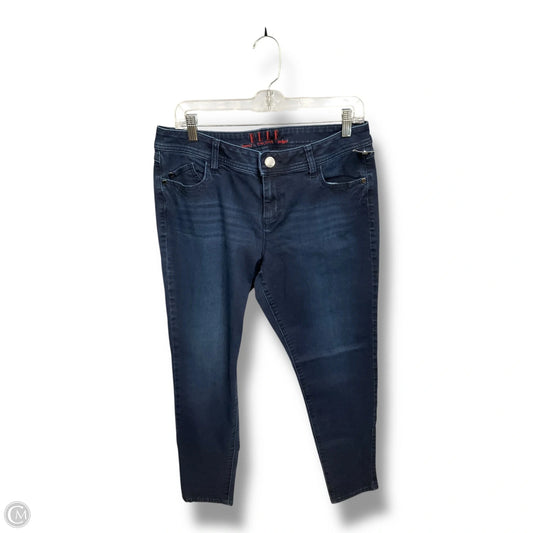 Jeans Straight By Elle In Blue Denim, Size: 12