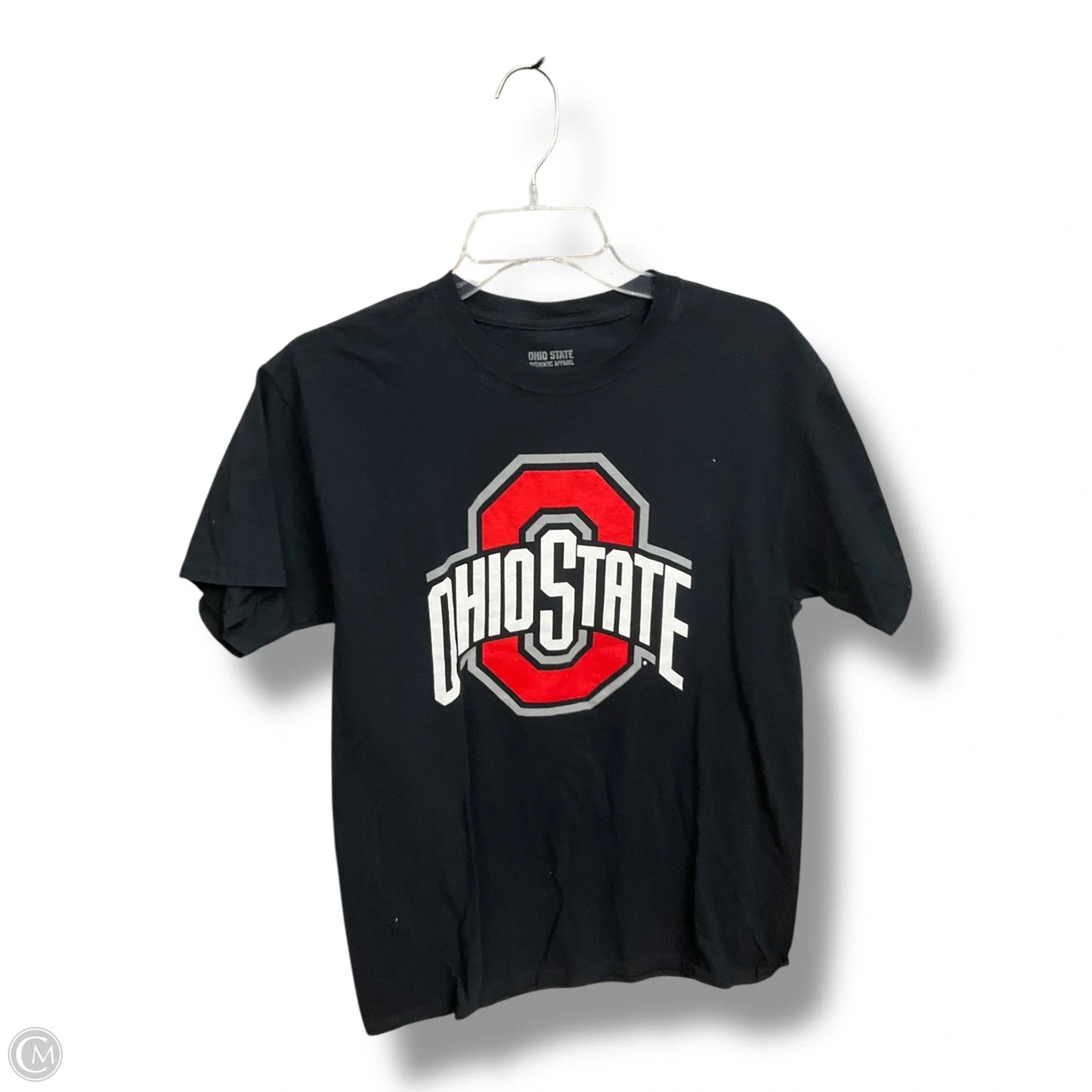 Top Short Sleeve By Authentic In Black, Size: M