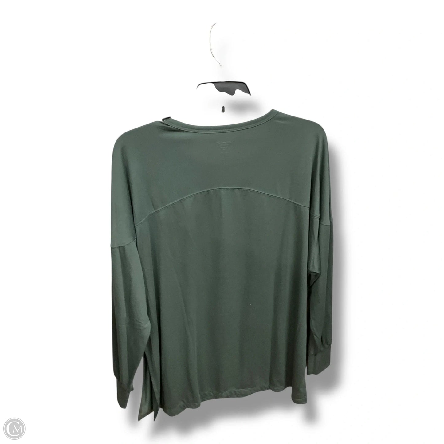 Athletic Top Long Sleeve Collar By Old Navy In Green, Size: M