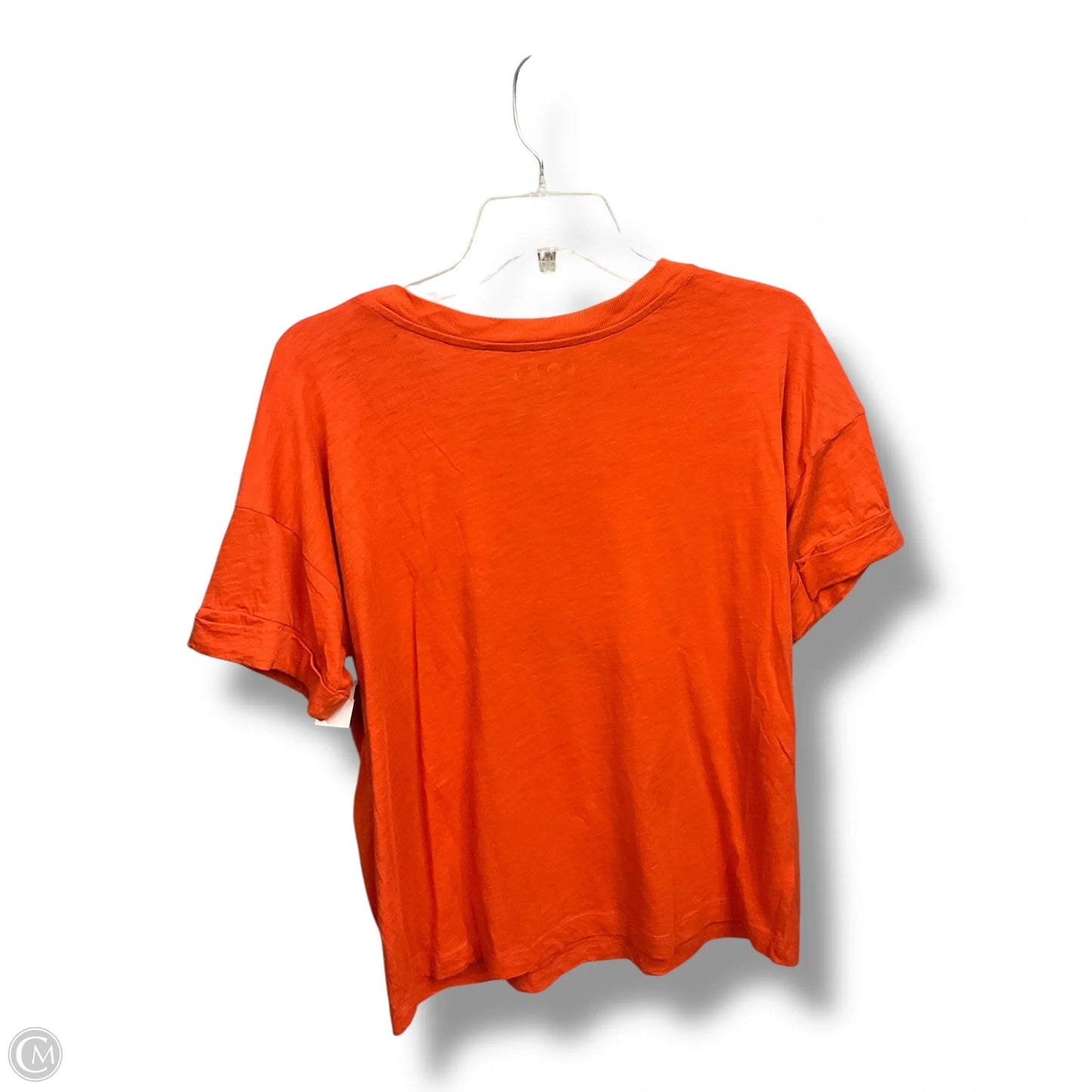 Top Short Sleeve By Loft In Orange, Size: M