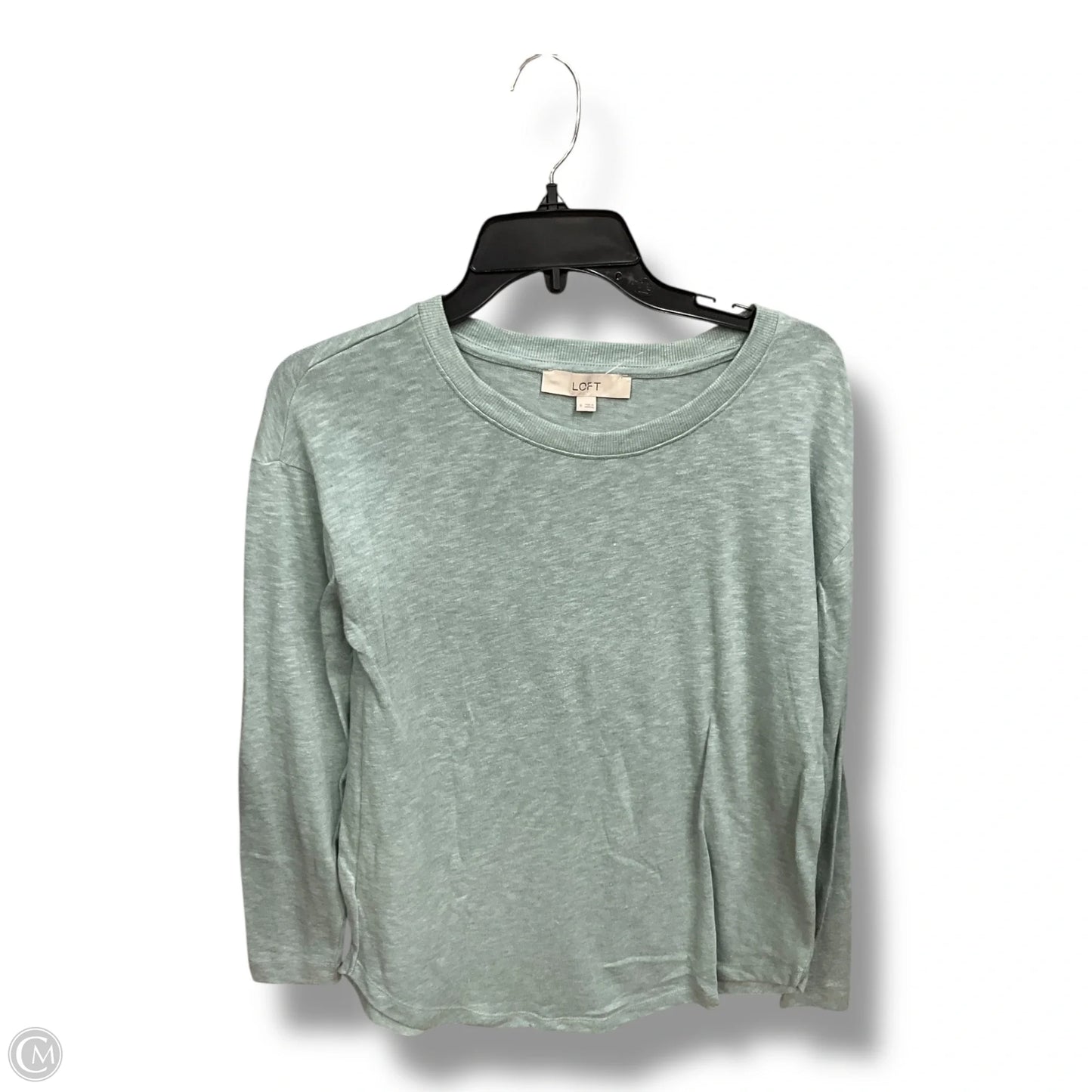 Top Long Sleeve By Loft In Green, Size: M