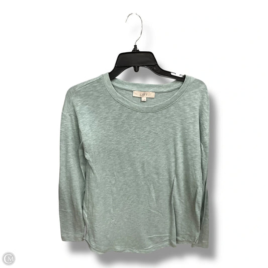 Top Long Sleeve By Loft In Green, Size: M