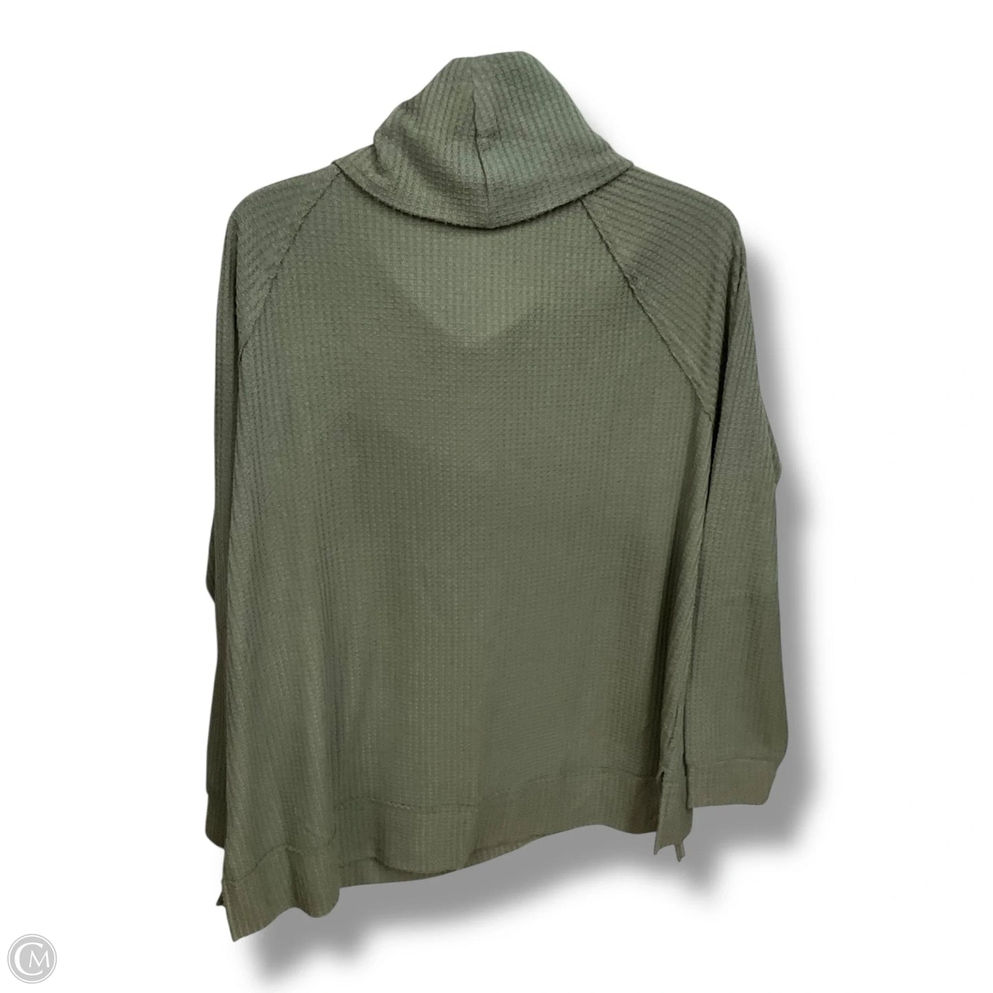 Athletic Top Long Sleeve Collar By Lou And Grey In Green, Size: M