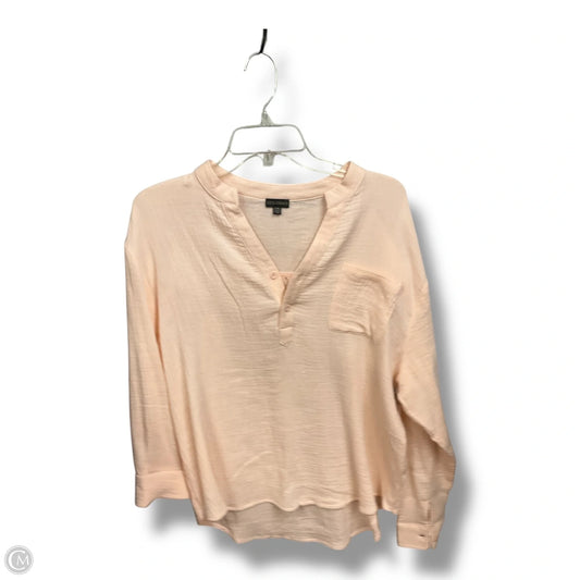 Top 3/4 Sleeve By Coco And Carmen In Peach, Size: L