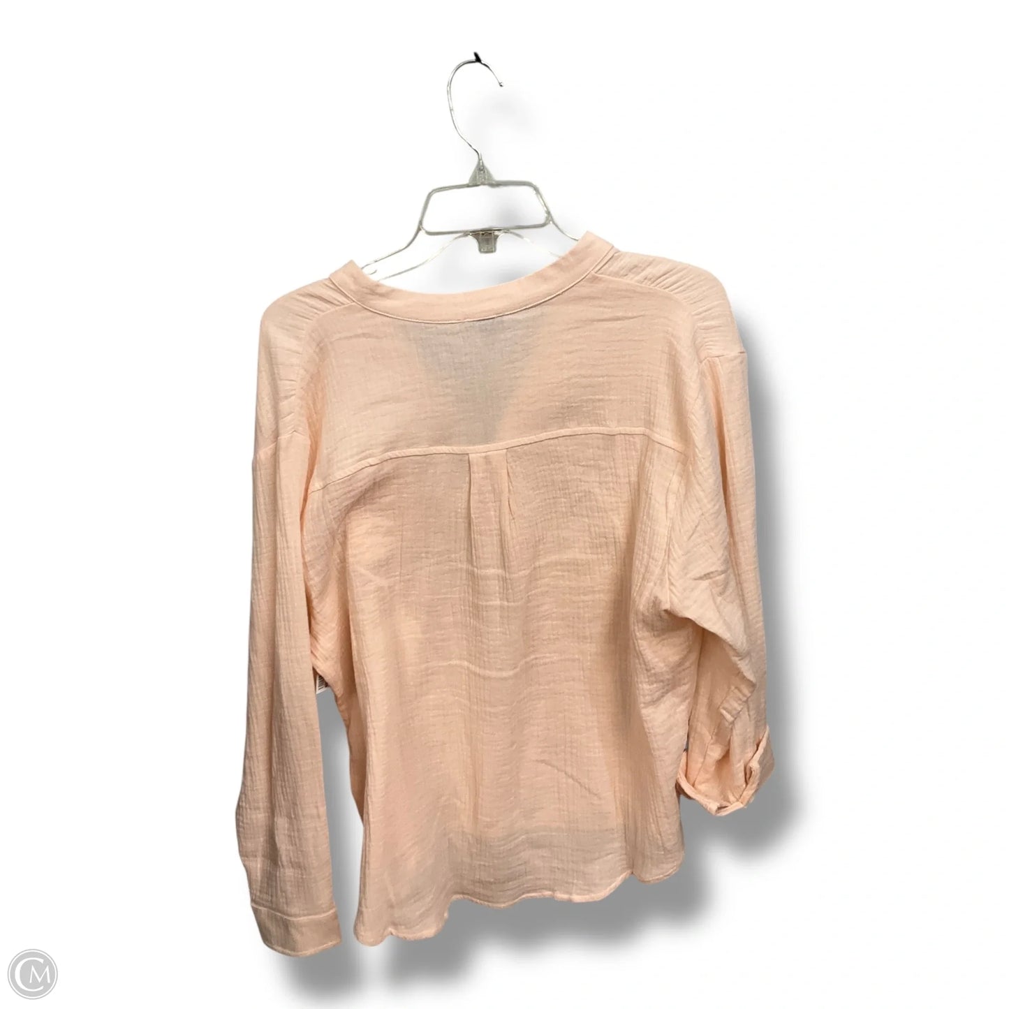 Top 3/4 Sleeve By Coco And Carmen In Peach, Size: L