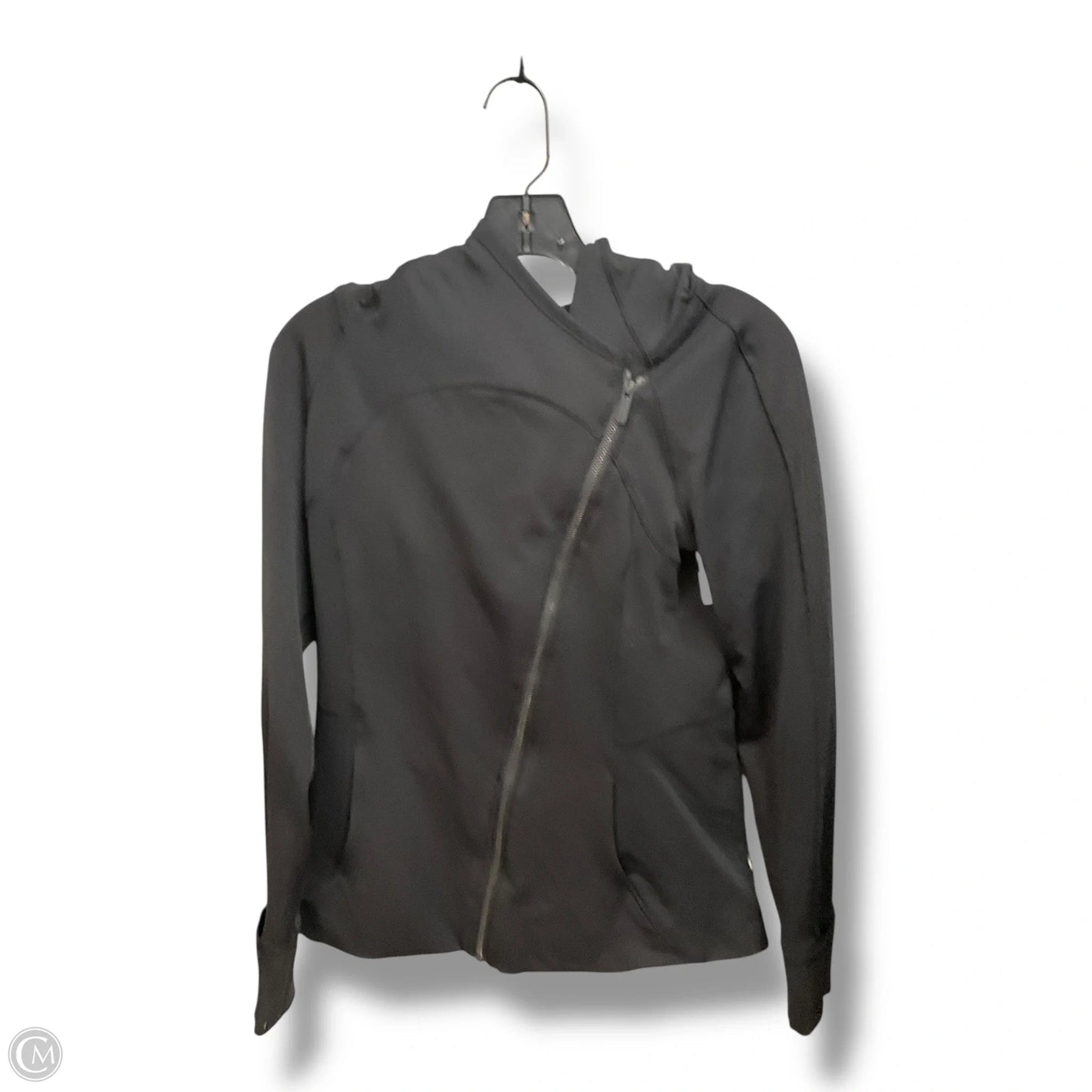 Athletic Jacket By Lululemon In Black, Size: M