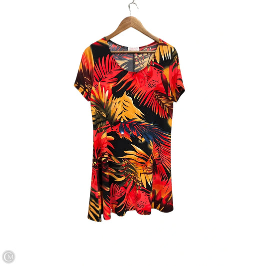 Dress Casual Midi By Cmc In Multi-colored, Size: M