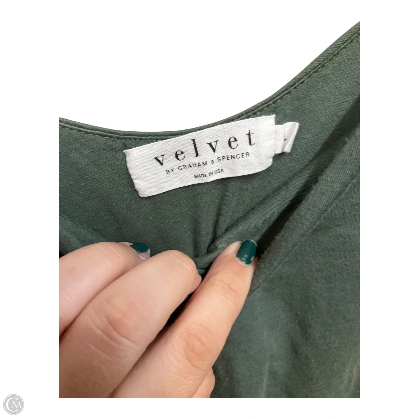Dress Casual Short By Velvet By Graham & Spencer In Green, Size: L