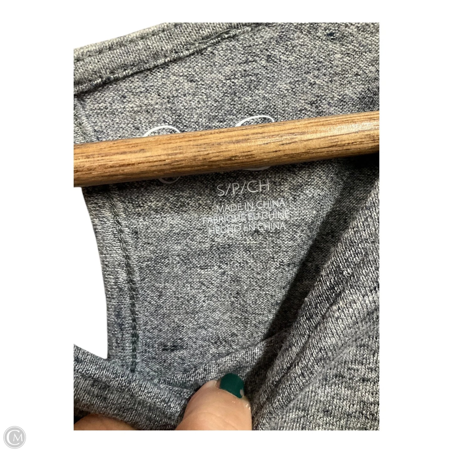 Top 3/4 Sleeve By Jessica Simpson Maternity In Grey, Size: S