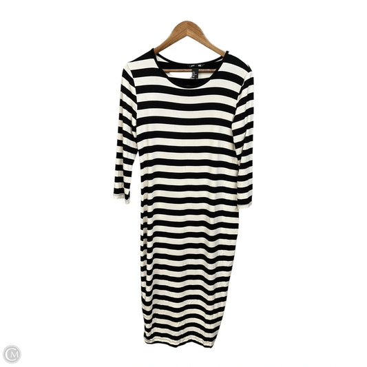 Dress Casual Maxi By H&m In Striped Pattern, Size: M