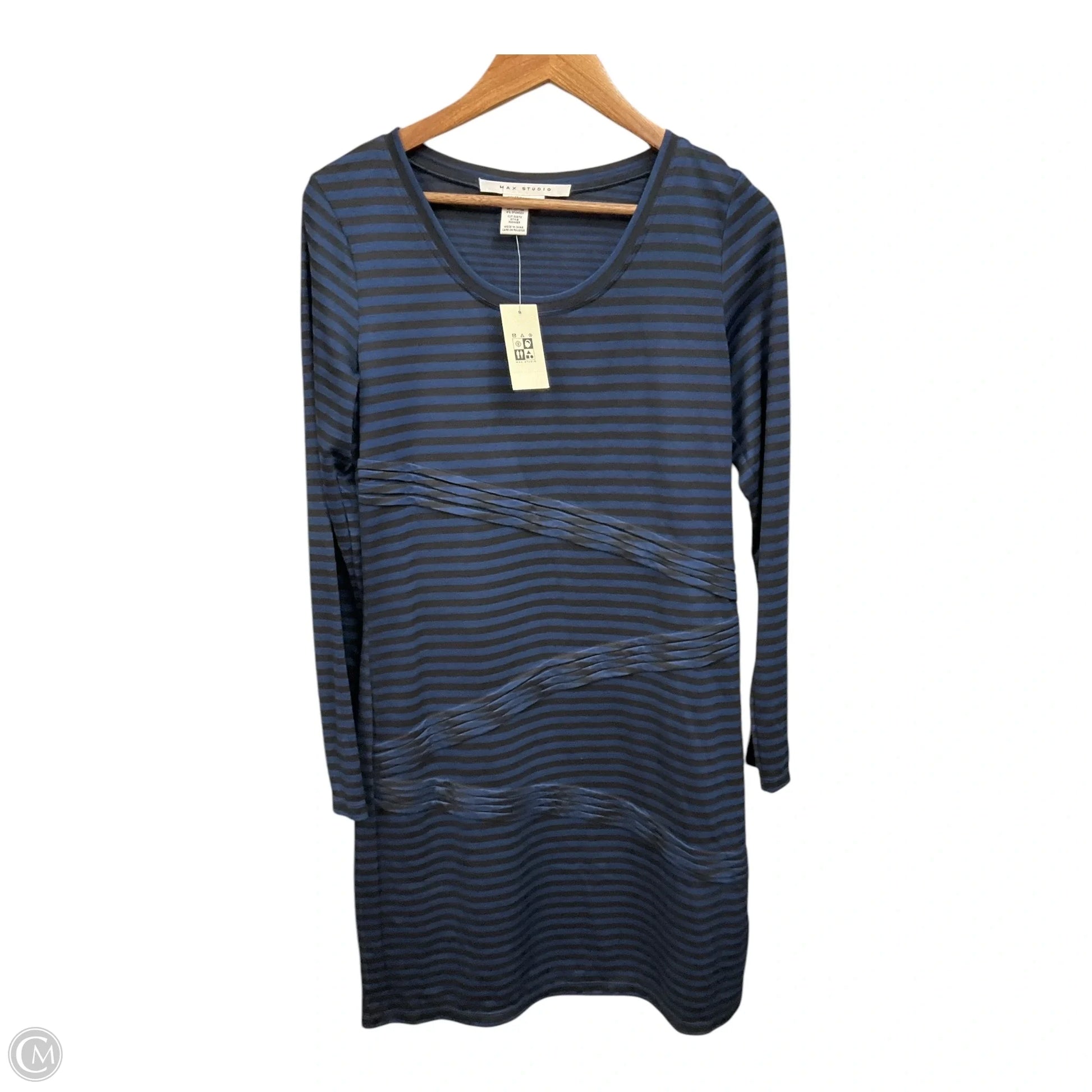 Dress Casual Midi By Max Studio In Blue, Size: L Clothes Mentor Westerville OH #126 Dress Casual Midi By Max Studio In Blue, Size: L Clothes Mentor Westerville OH #126