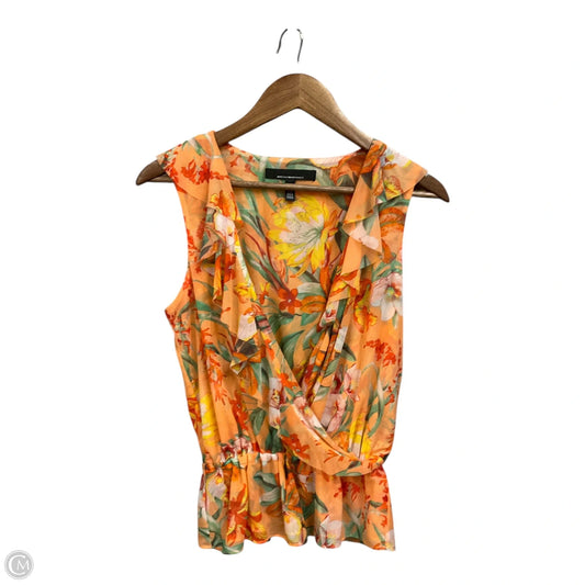 Blouse Sleeveless By White House Black Market In Peach, Size: S