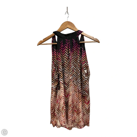 Blouse Sleeveless By White House Black Market In Geometric Pattern, Size: M