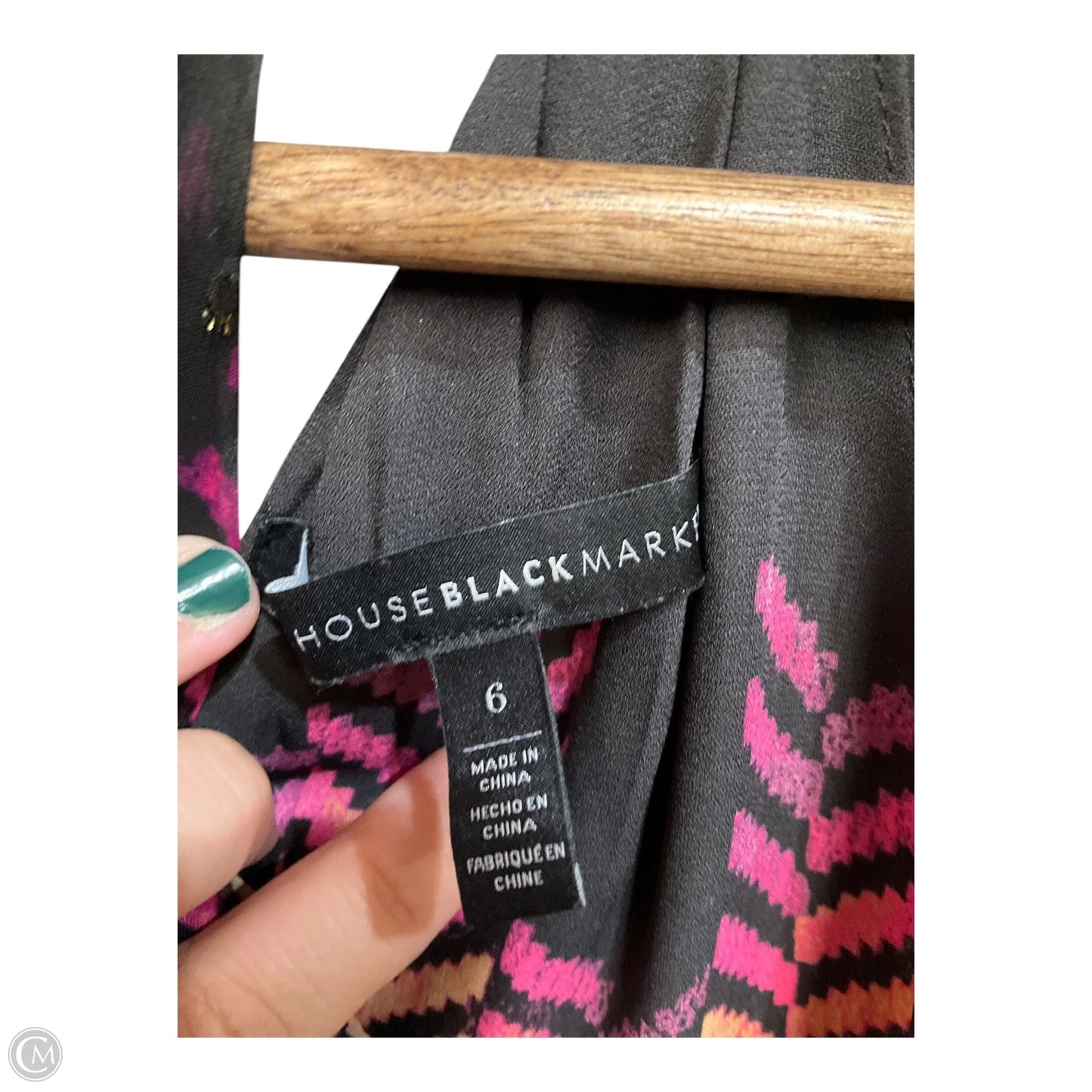 Blouse Sleeveless By White House Black Market In Geometric Pattern, Size: M