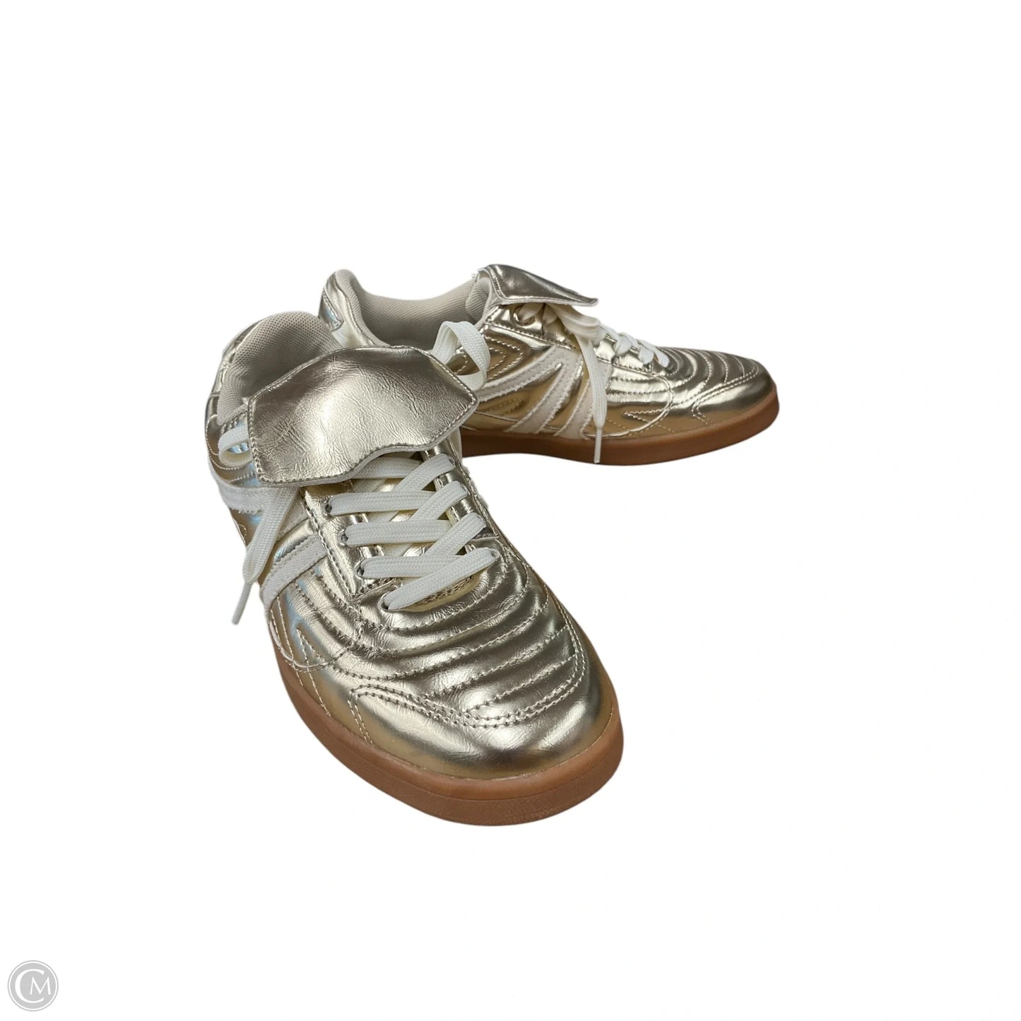 Shoes Sneakers By Steve Madden In Gold, Size: 9.5