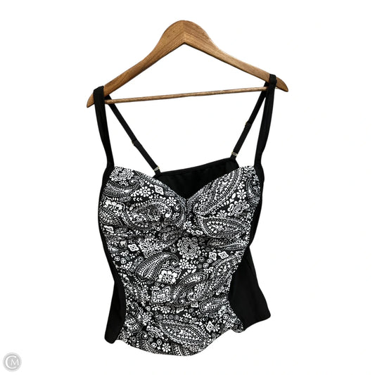 Swimsuit Top By Liz Claiborne In Black, Size: Xl