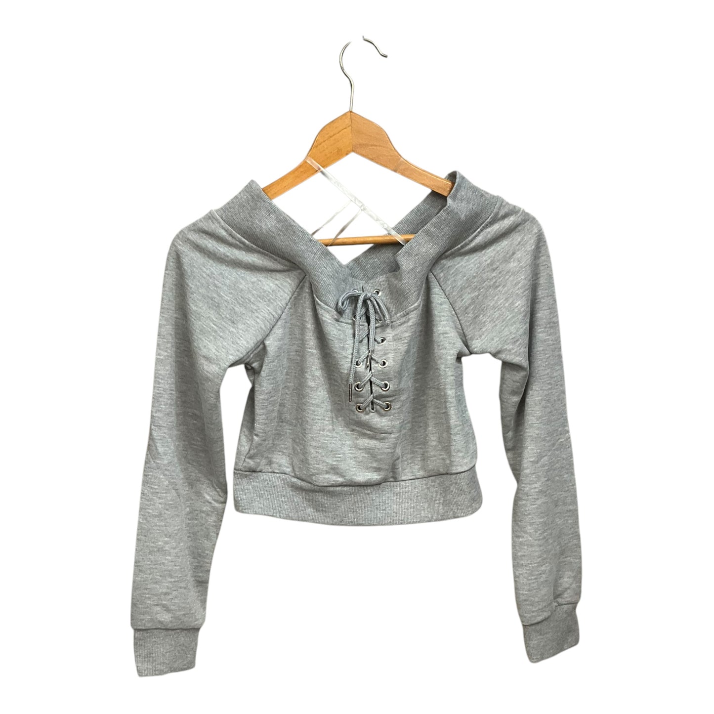 Top Long Sleeve By Rue 21 In Grey, Size: S