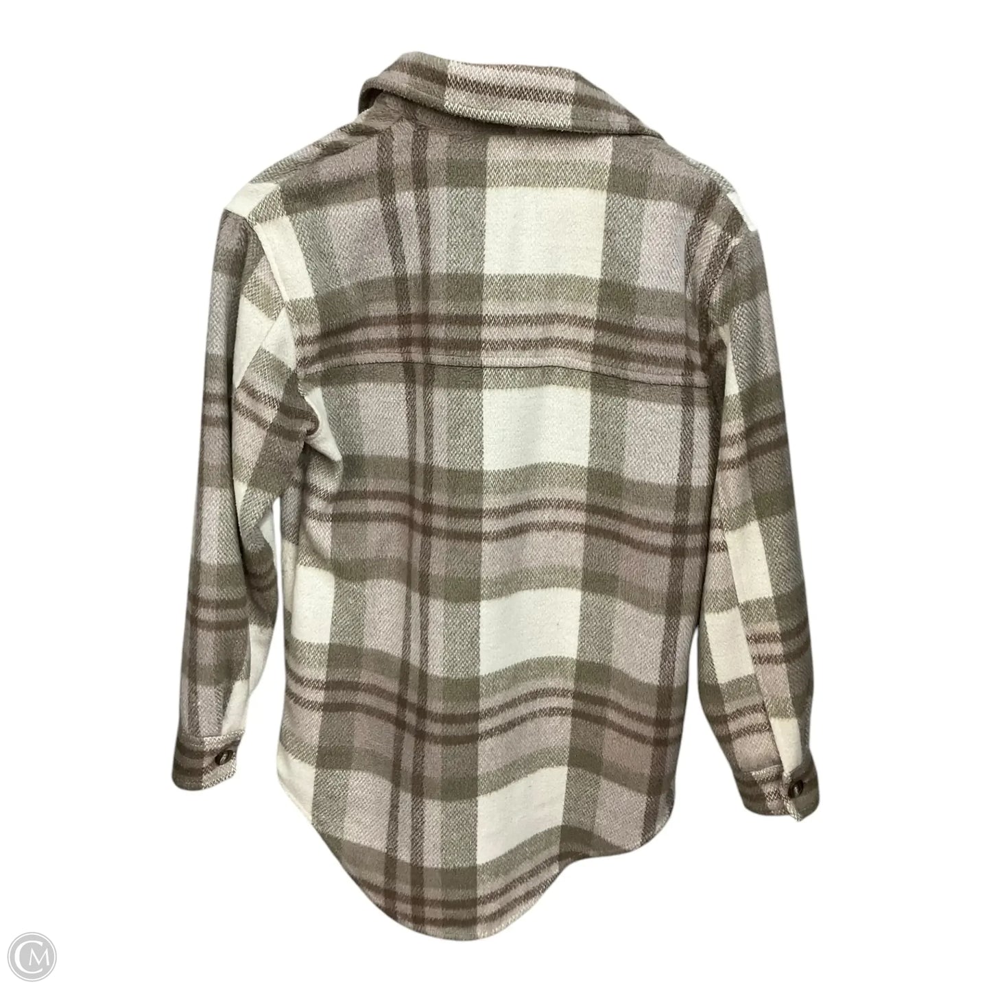 Jacket Fleece By Joie In Plaid Pattern, Size: Xs