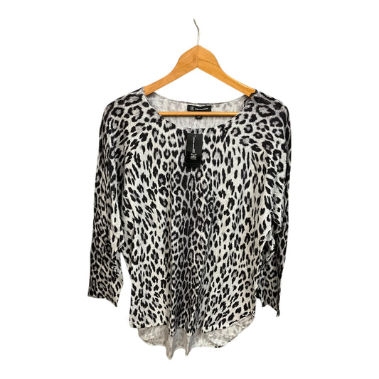 Top Long Sleeve By International Concepts In Animal Print, Size: Xlp