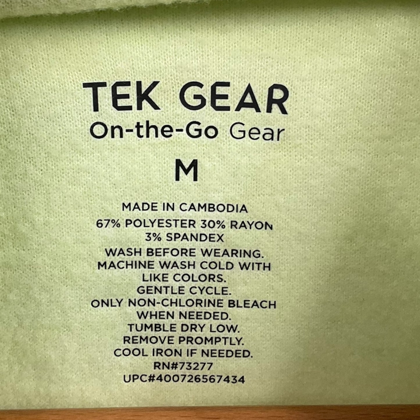 Sweatshirt Hoodie By Tek Gear In Green, Size: M