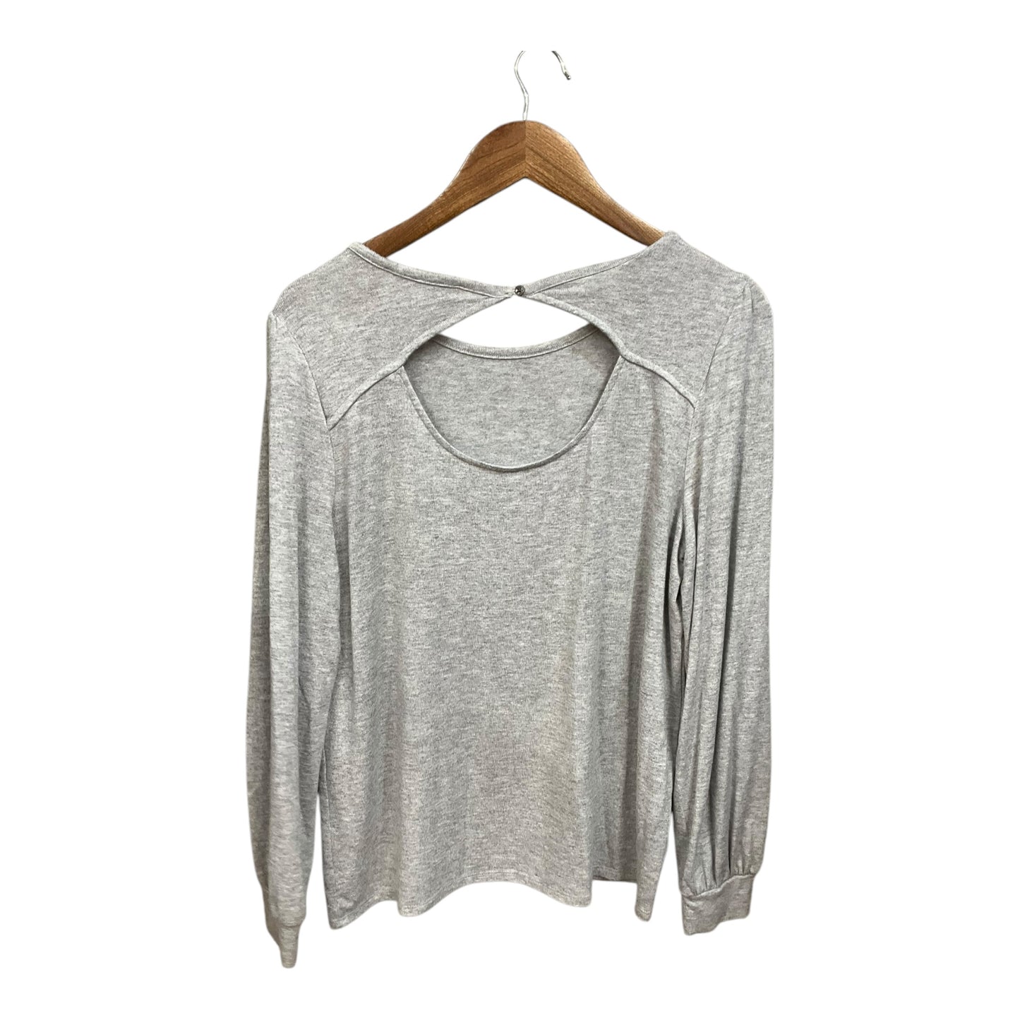 Top Long Sleeve By Loft In Grey, Size: L