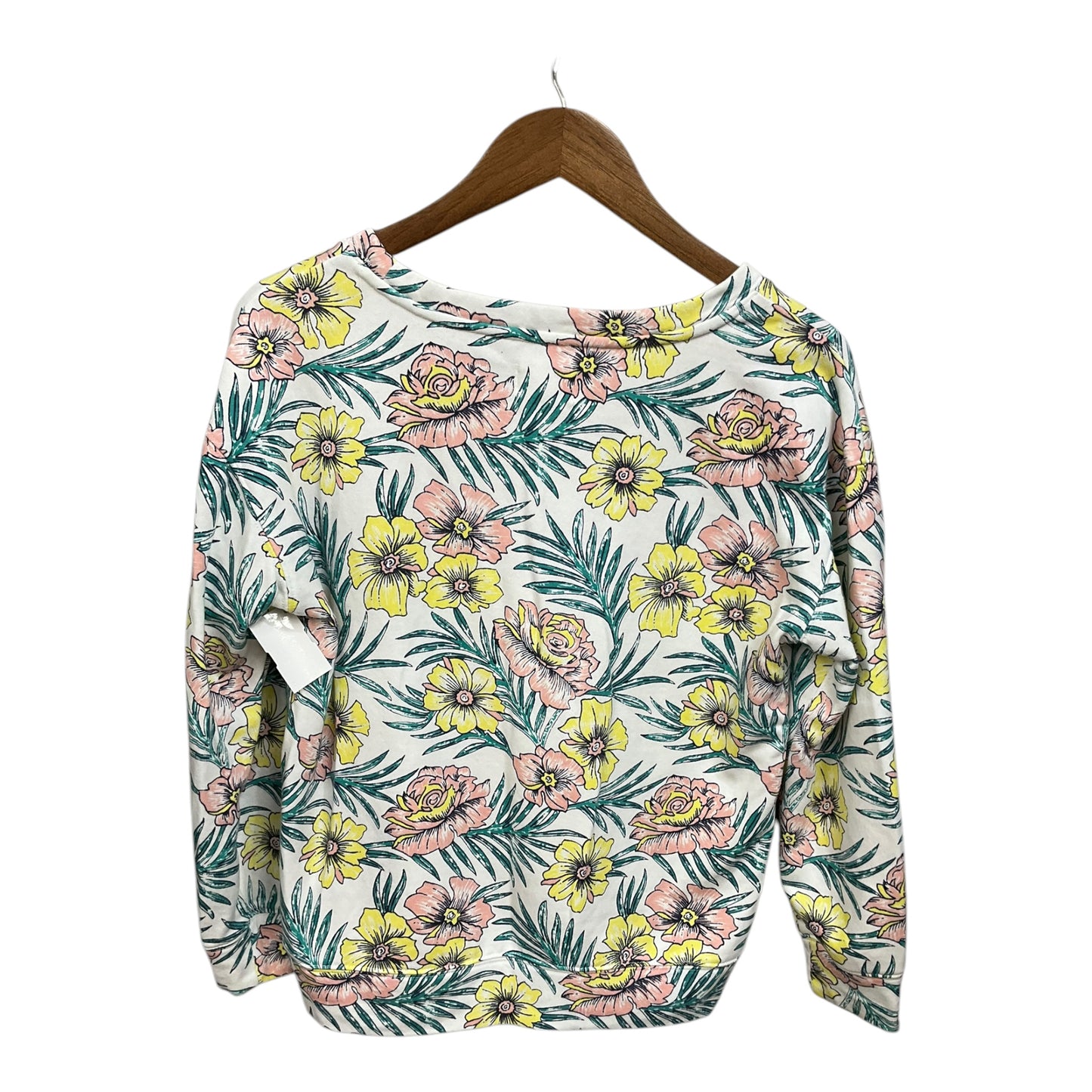 Sweatshirt Collar By Lou And Grey In Floral Print, Size: Xs