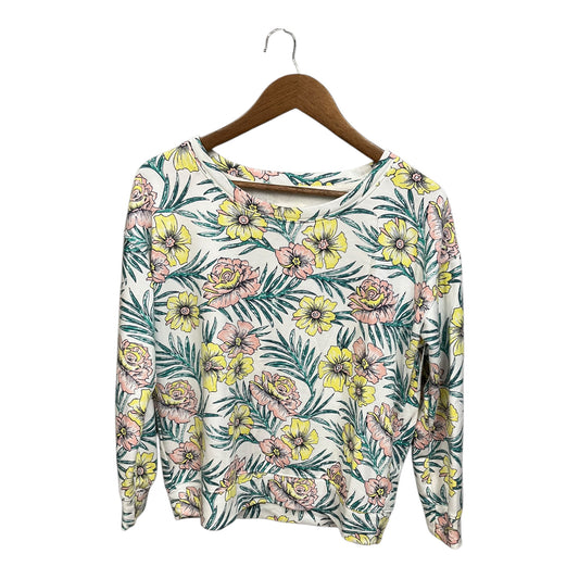 Sweatshirt Collar By Lou And Grey In Floral Print, Size: Xs