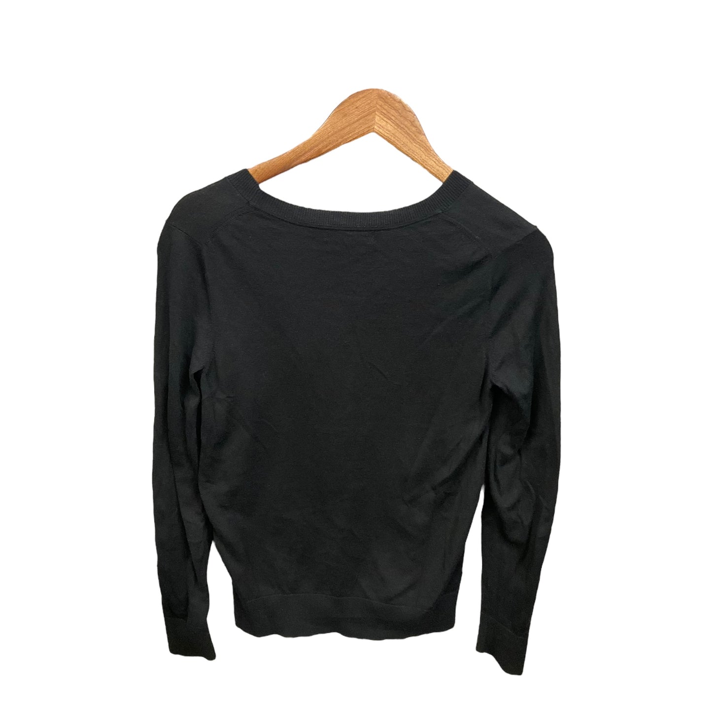 Top Long Sleeve By Banana Republic In Black, Size: S