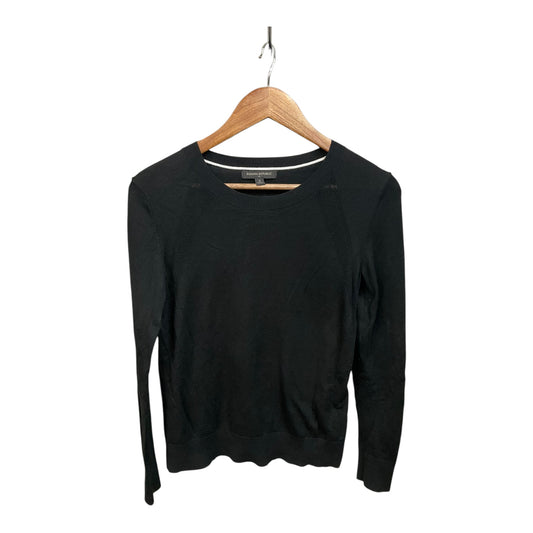 Top Long Sleeve By Banana Republic In Black, Size: S