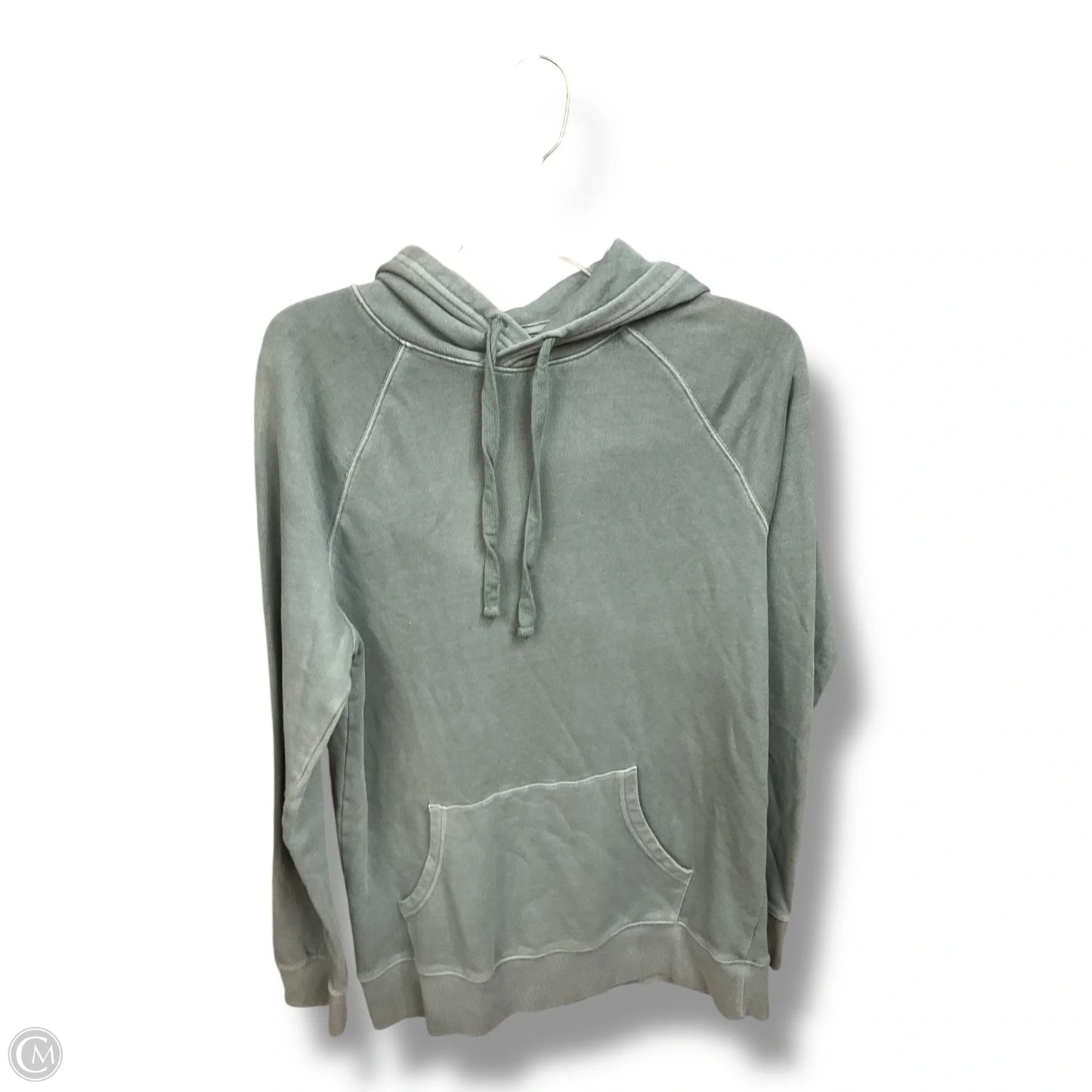 Sweatshirt Hoodie By Clothes Mentor In Green, Size: M