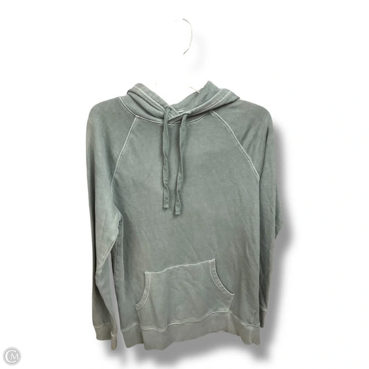 Sweatshirt Hoodie By Clothes Mentor In Green, Size: M