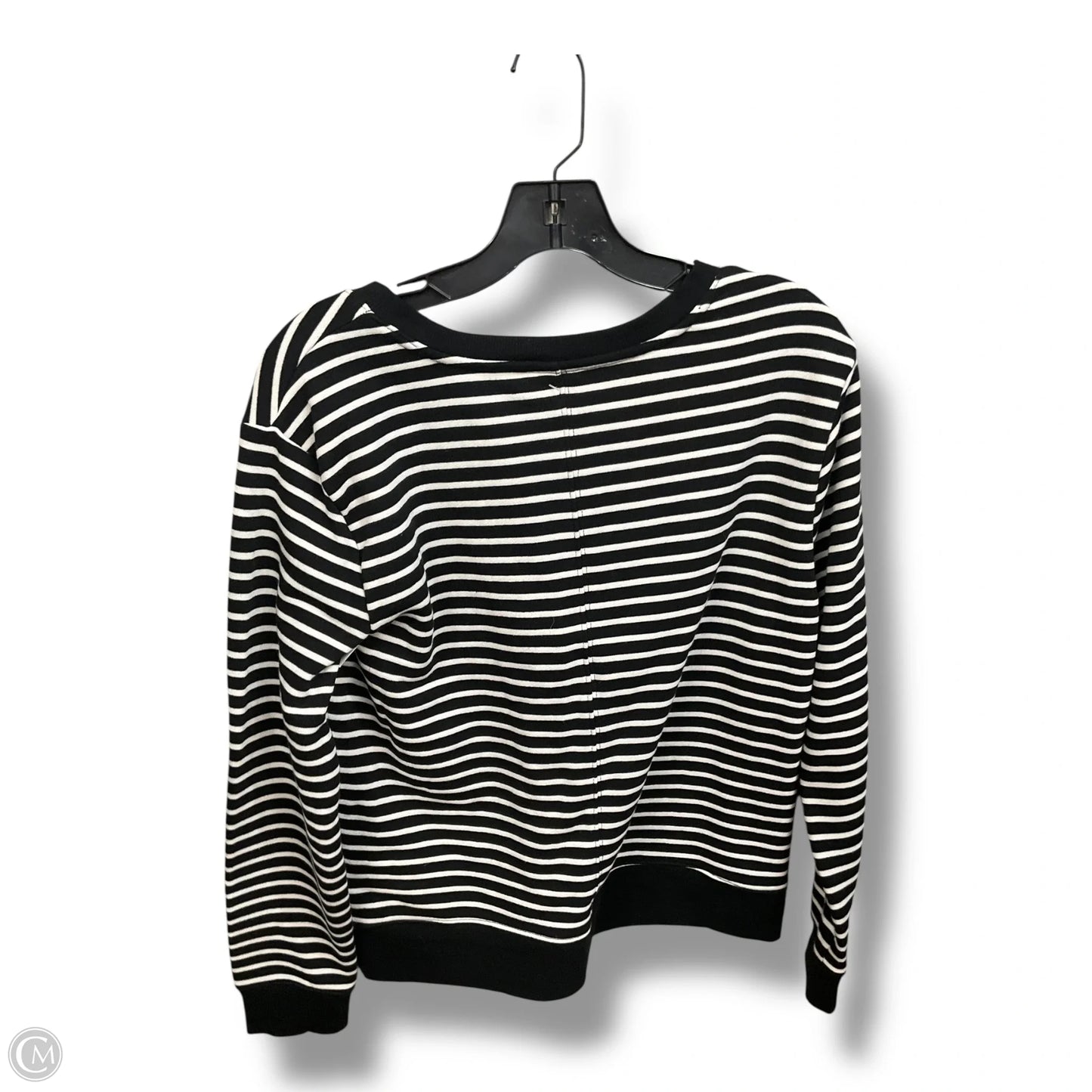 Sweatshirt Collar By A New Day In Striped Pattern, Size: M