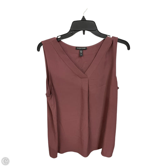 Top Sleeveless By Eileen Fisher In Purple, Size: L