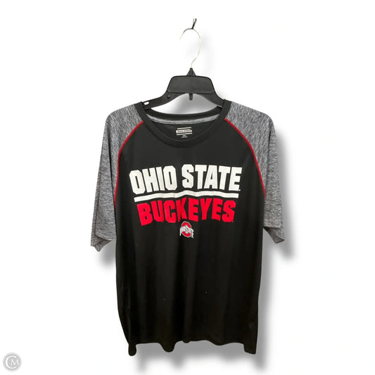 Athletic Top Short Sleeve By Clothes Mentor In Black & Red, Size: 3x