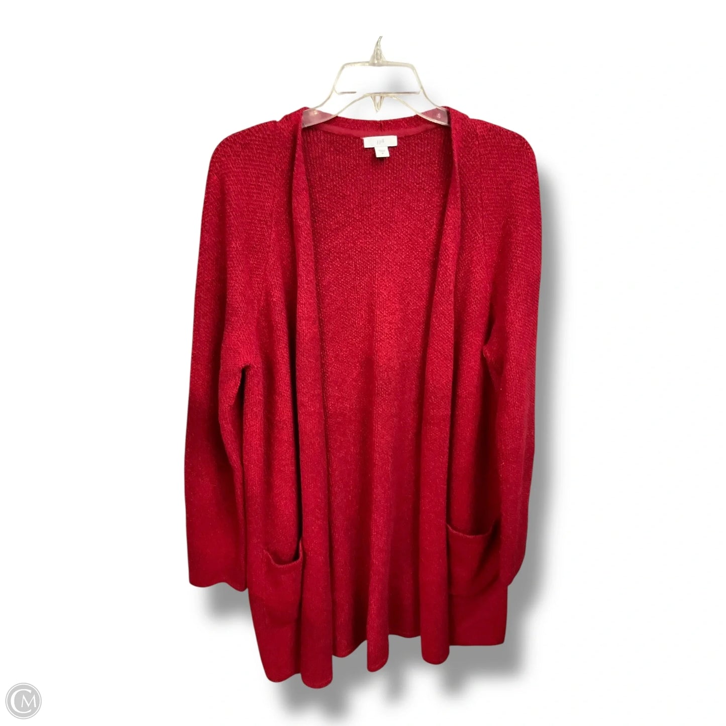 Sweater Cardigan By J. Jill In Red, Size: M