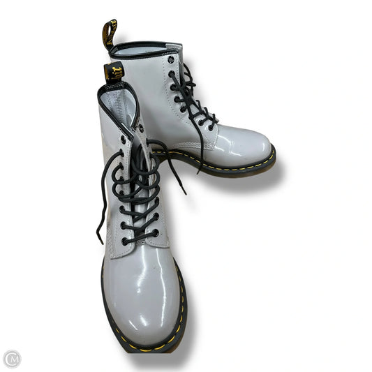 Boots Ankle Flats By Dr Martens In Grey, Size: 9