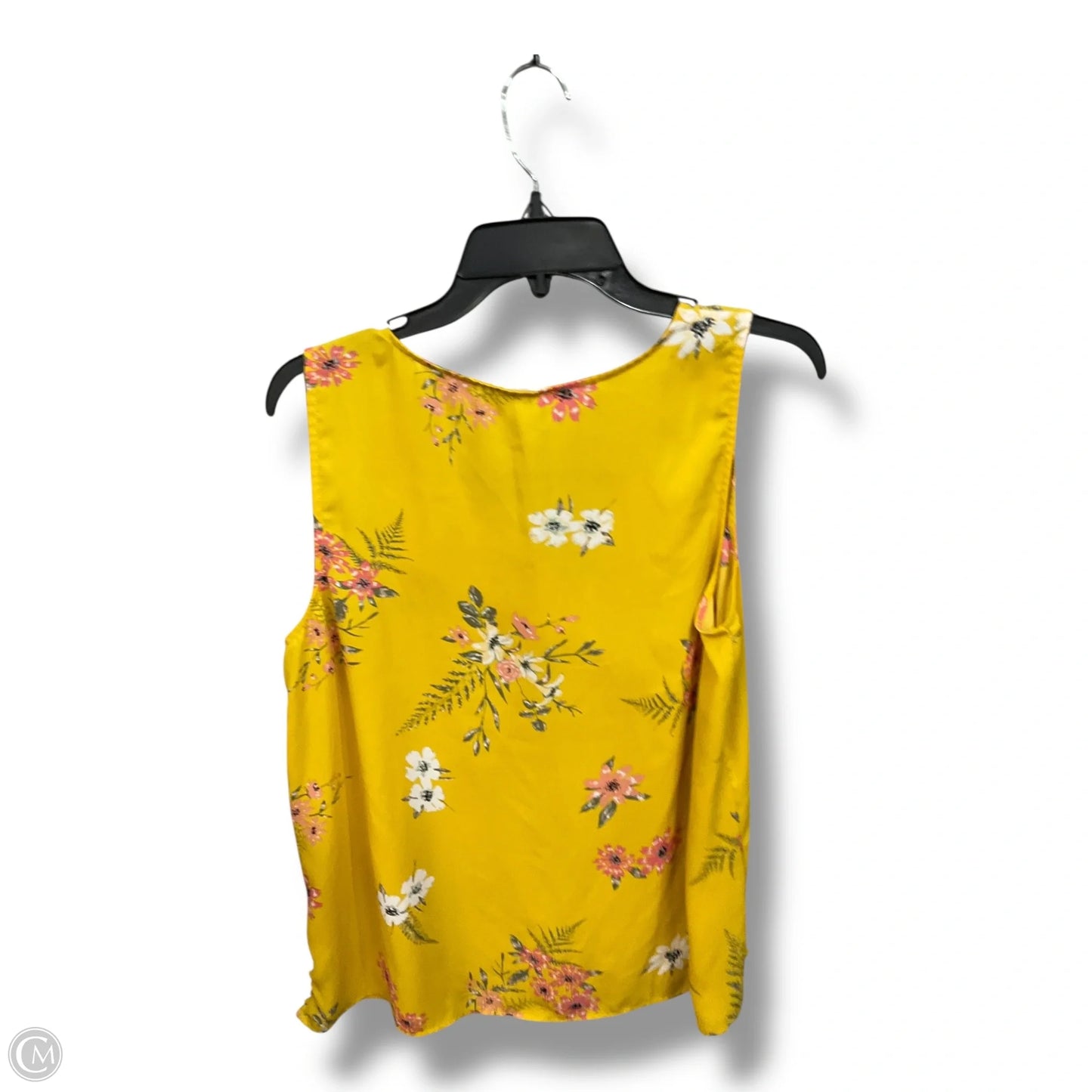 Top Sleeveless By Maurices In Yellow, Size: L