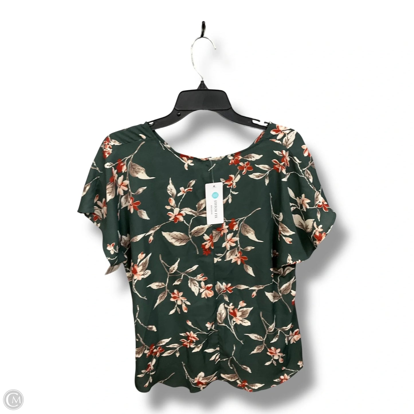Top Short Sleeve By West Kei In Floral Print, Size: M