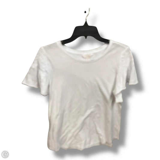 Top Short Sleeve Basic By Lc Lauren Conrad In White, Size: S