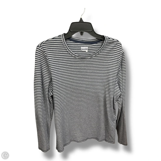 Top Long Sleeve Basic By Basic Editions In Striped Pattern, Size: L