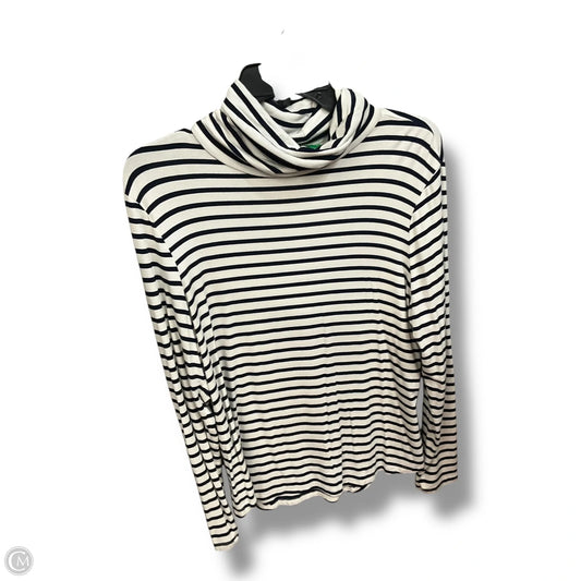 Top Long Sleeve Basic By Dip In Striped Pattern, Size: L